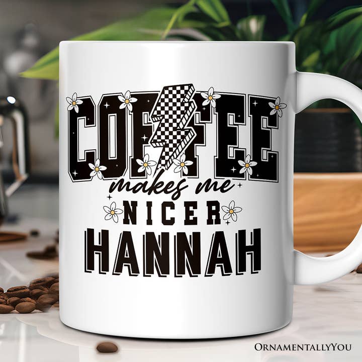 OrnamentallyYou - Wholesale Coffee Mug - Coffee Makes Me Nicer Gift Mug