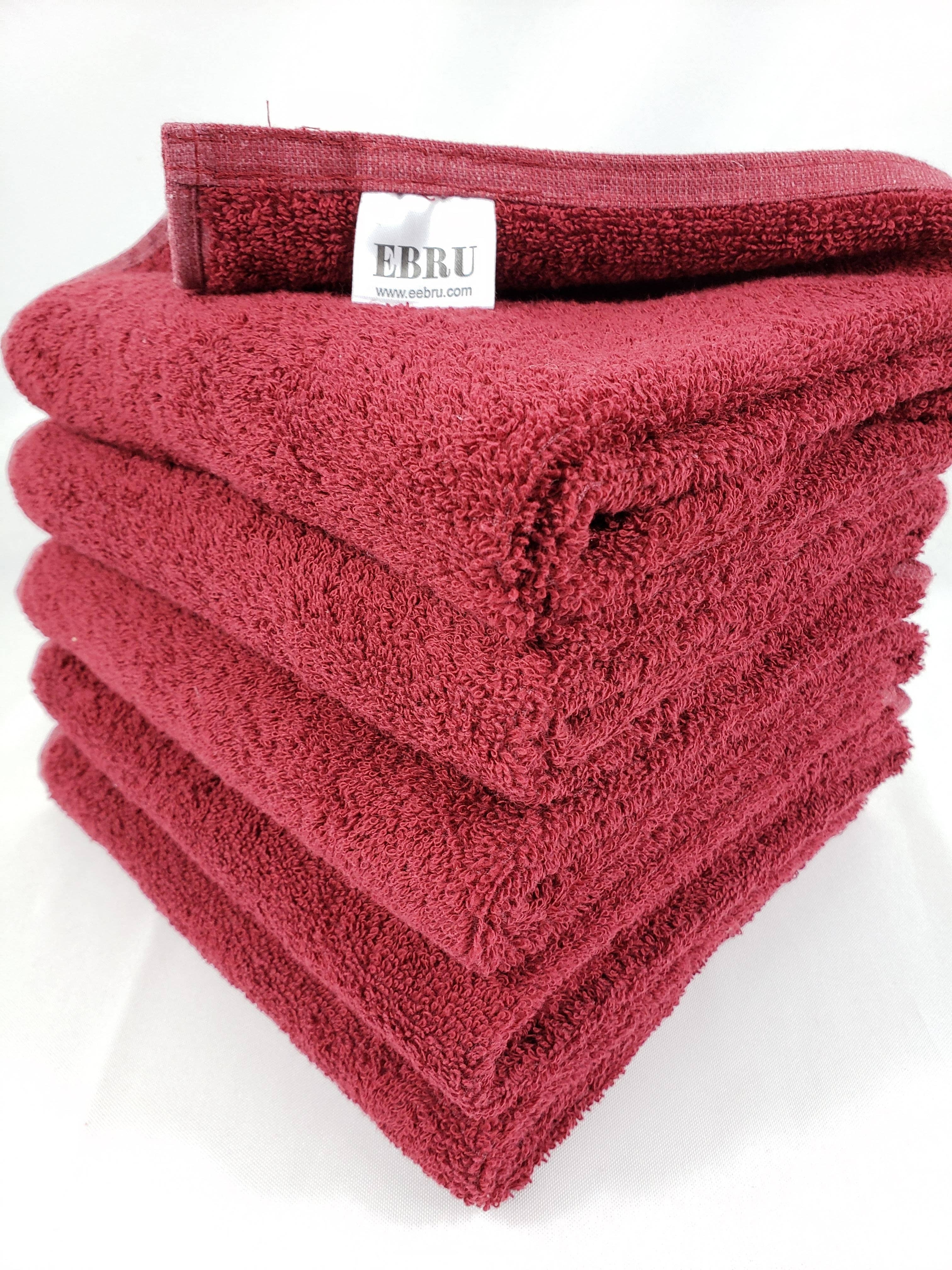 EBRU Home – wholesale Handduk – Bordeauxfärgad salongshandduk 50x90 cm4