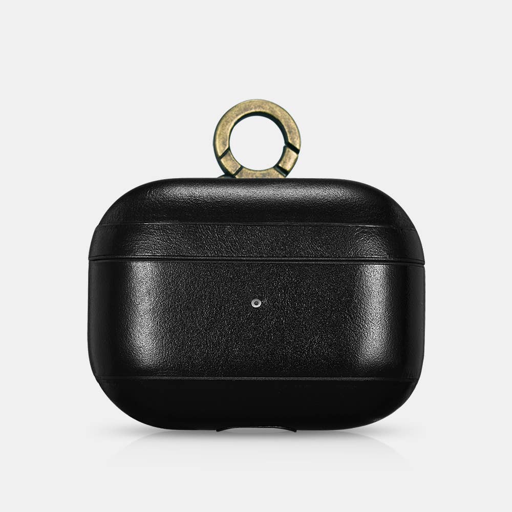 CairPods - Wholesale Airpod/Earbud Case - Men's - AirPods Pro Case Premium Cowhide Leather - Vintage Black2