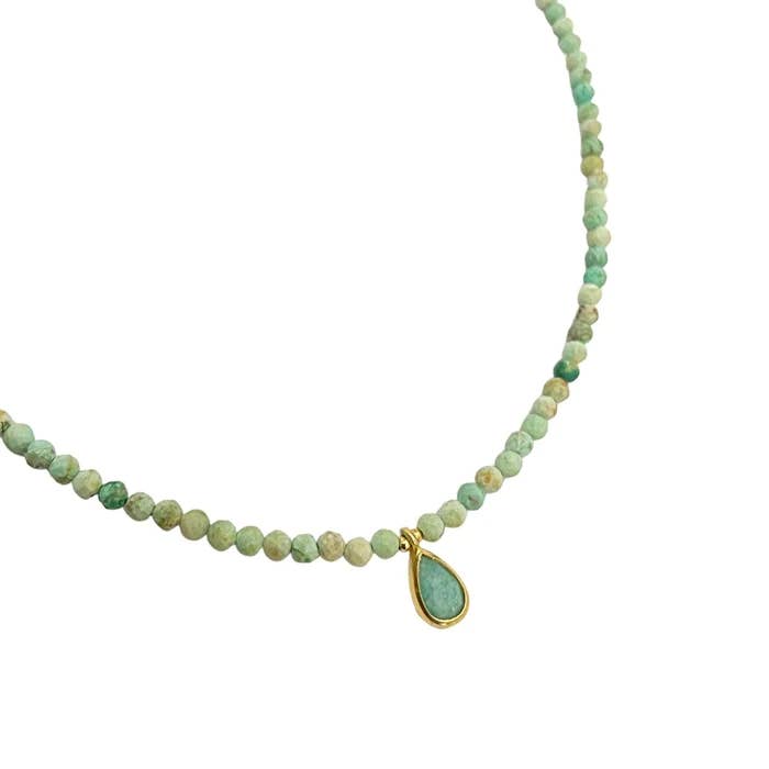 Halsketting met Peruaanse Turkoois en Amazoniet voor wholesale door Nativa Jewels
