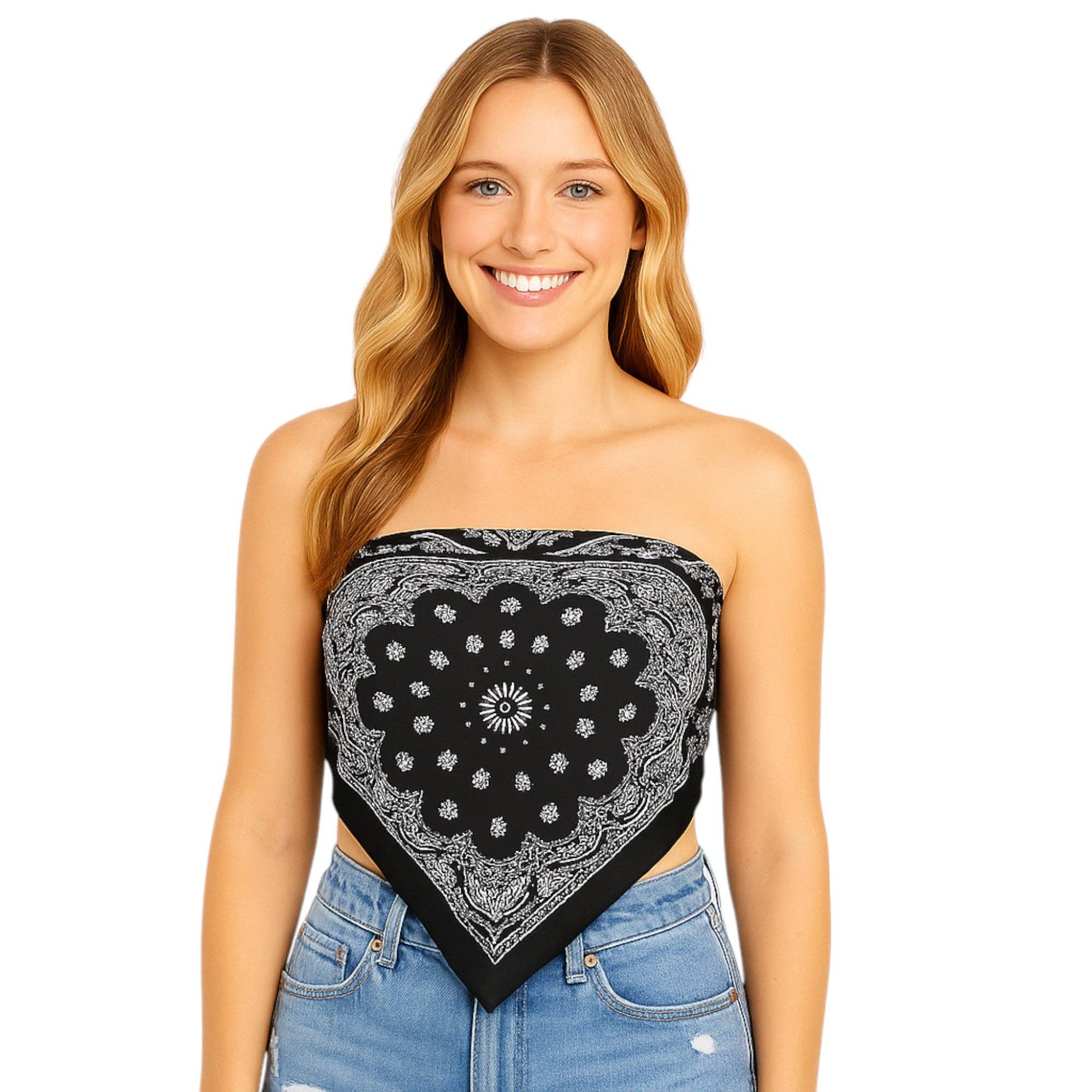 AK Brand - Wholesale Scarf - Women's - Satin Scarf Premium Cashew Print Square Print Neck Head Bag5