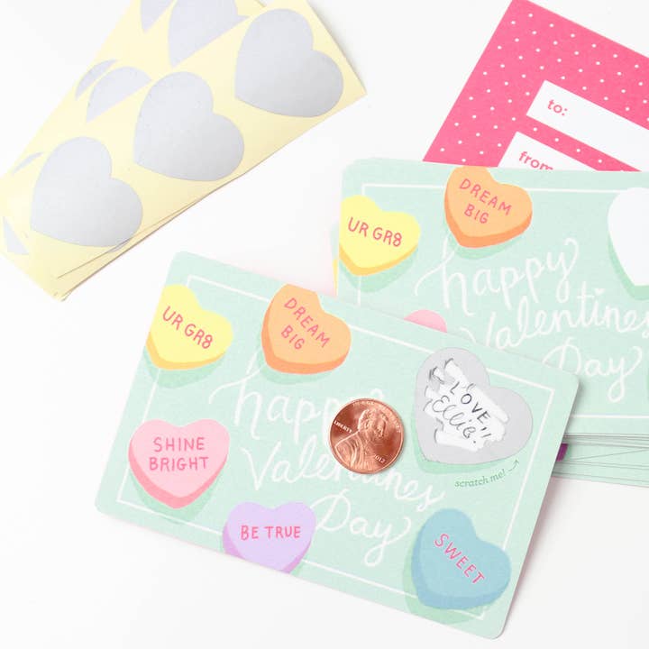 Inklings Paperie - Wholesale Valentine's Day card - Scratch-off Valentine Cards - Sweethearts6