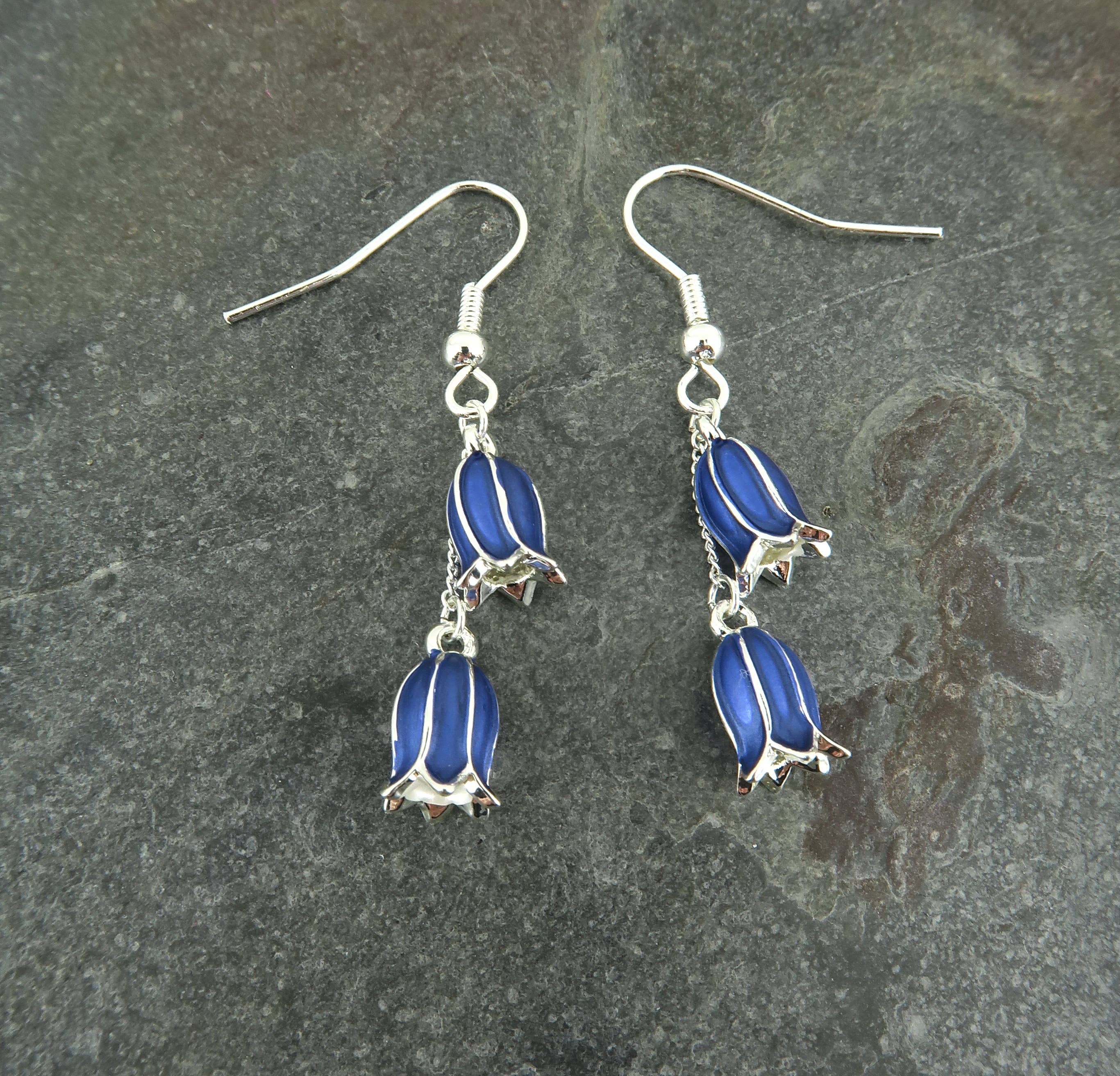 Alexander Thurlow & Co Ltd – Großhandel Ohrhänger – Blausturmglocken-Blumen-Hängerohrringe2