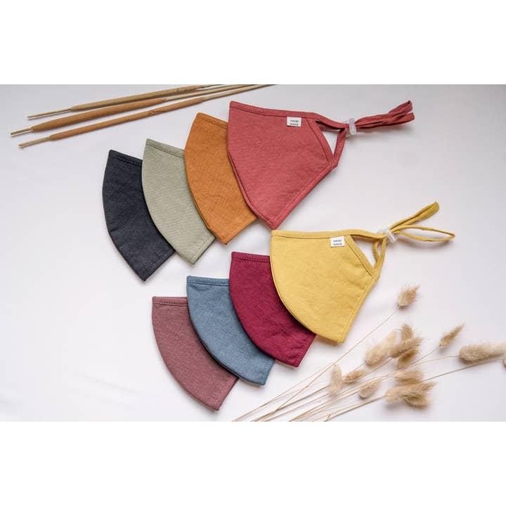 Classic Three Layer Linen Mask for wholesale by Nuunchi Boutique