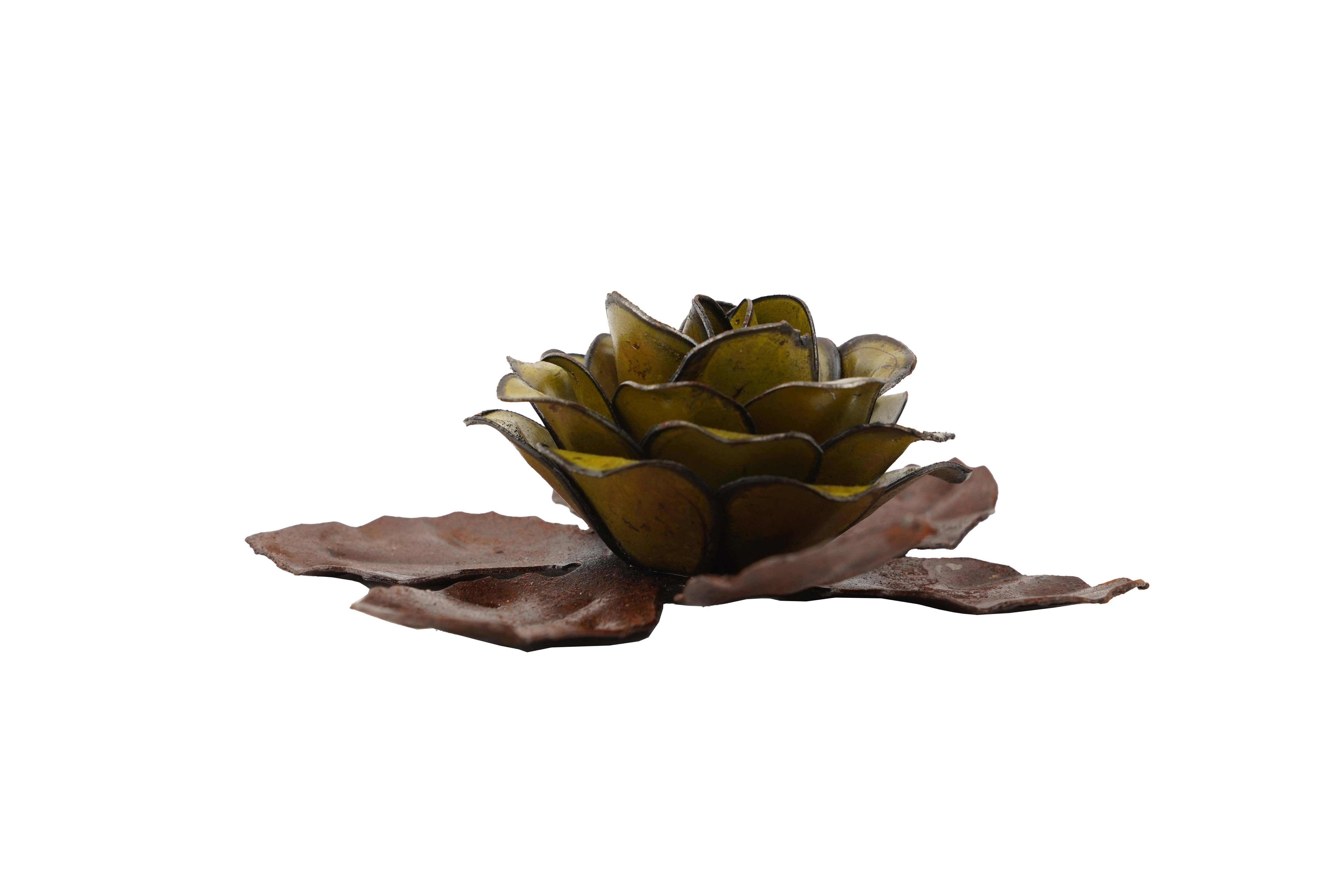 My Amigos Imports - Wholesale Artificial Flowers - Tulia Rustic Metal Rose Flower-Handmade-4.5 in-Beauty-Colors9