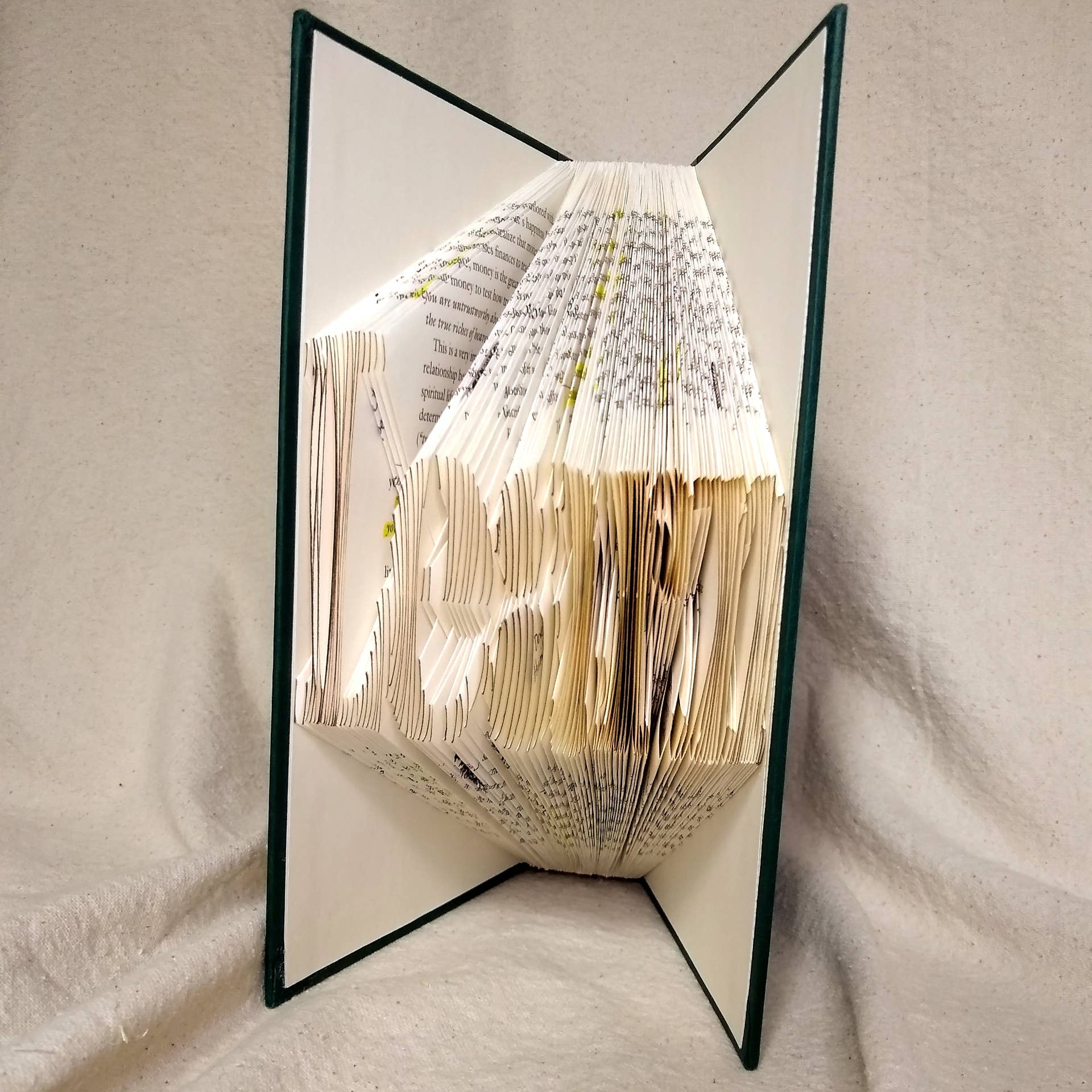 Tall Hill Upcycled - Wholesale Sculpture - Folded Book Art Sculpture12