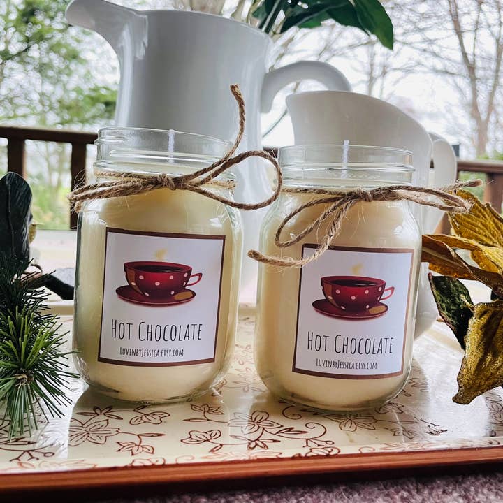 LuvinbyJessica.etsy.com - Wholesale Jar/filled candle - Wholesale 16 oz Soy Candles/16 oz No Label Candle Bulk1