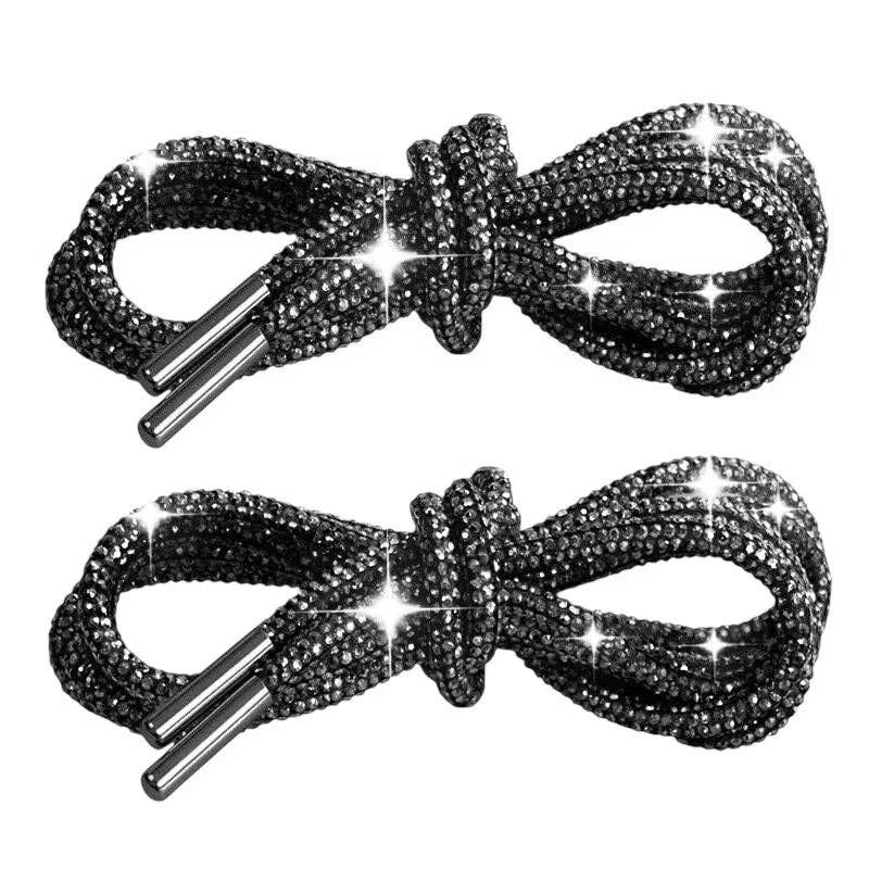 Ole - Wholesale Shoelaces - Women's - Rhinestone Round Tube Shoelace 120CM MIS10538