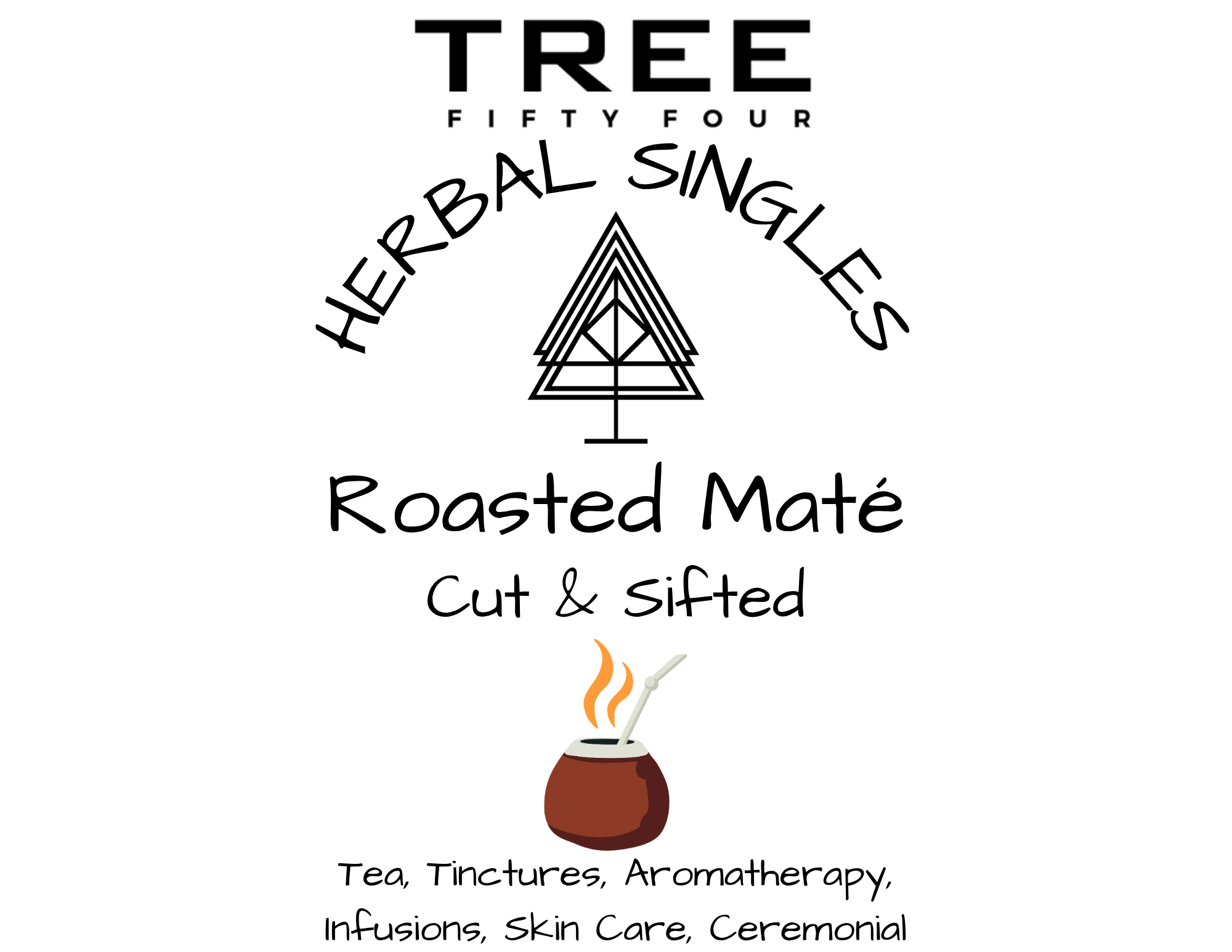 Tree Fifty Four - Wholesale Loose Tea - Roasted Yerba Mate | 2oz - 1 KG | Bulk Herbs1