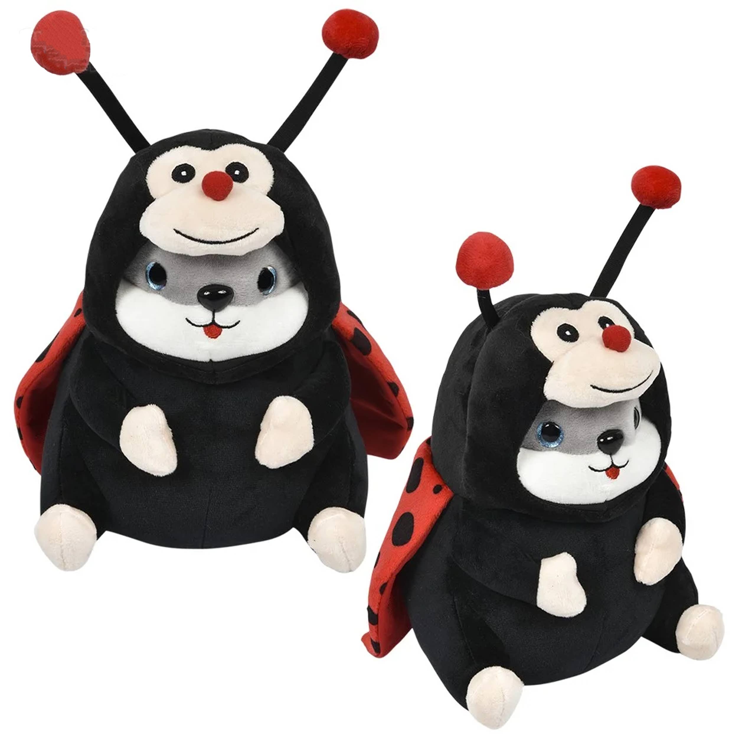 PR GROUPS LLC - Wholesale Stuffed/Plush Toy - Kids & Baby - Soft Plush Dressed Hamster Lady Bug Kids Toy0