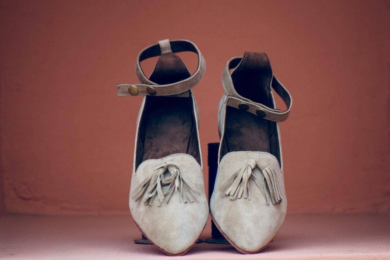 Mikwi - Wholesale Mules - Women's - Suede Leather mules for Women, leather loafers