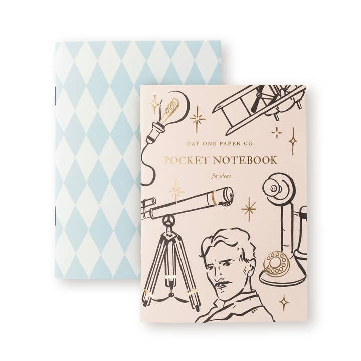 Pocket Notebooks, set of 2 - Genius for wholesale by Day One Paper Co.