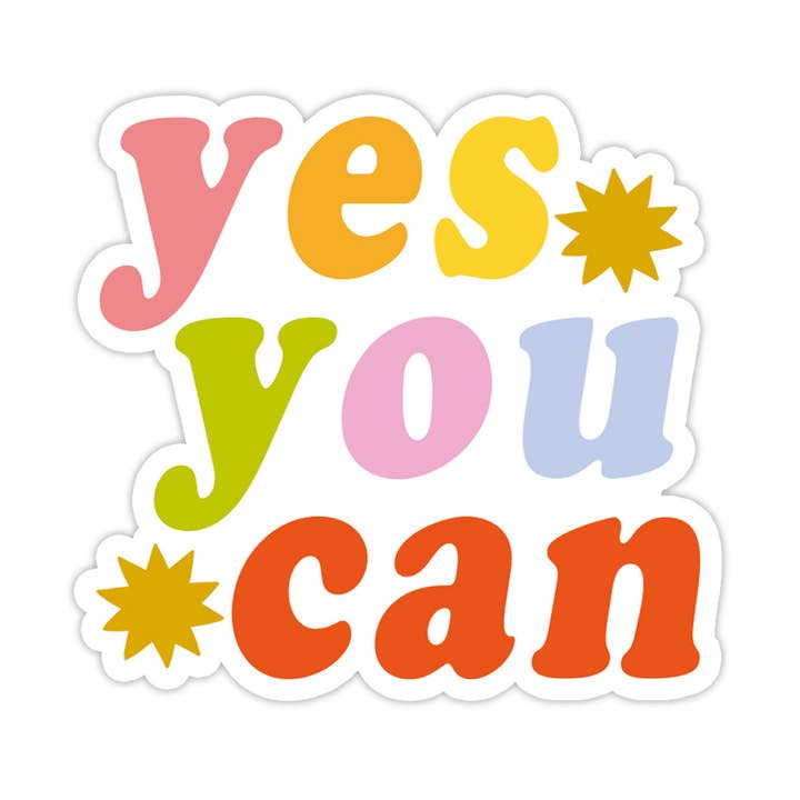 Yes You Can Vinyl Sticker - Graduation Gift for wholesale by Bloomwolf Studio