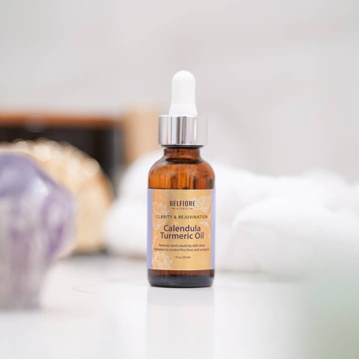 Huile de Calendula Curcuma pour la vente par Belfiore Herbal