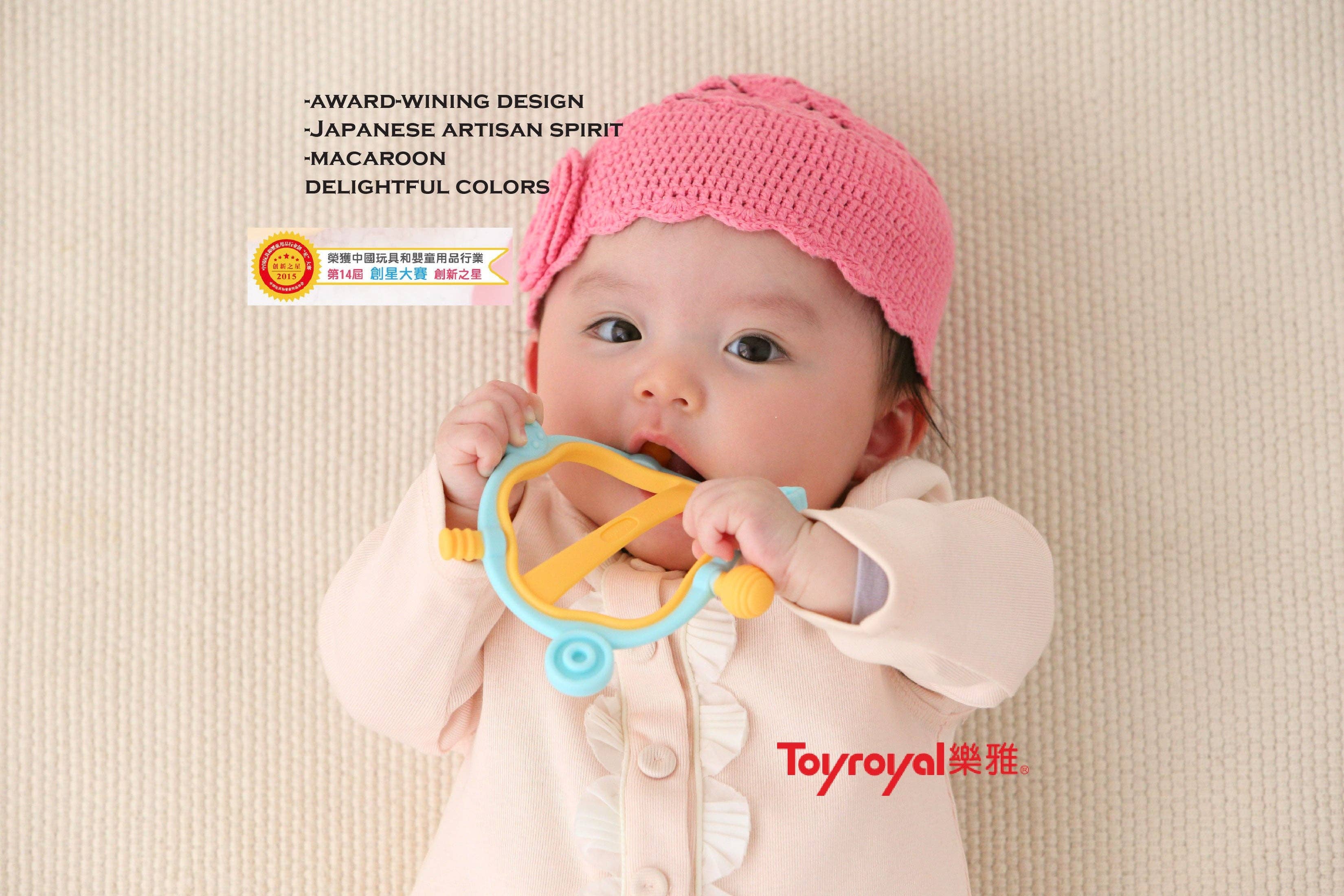 ToyLab - Vente Anneau de dentition sans clip – bébé - The Hexy - Nouvel emballage6