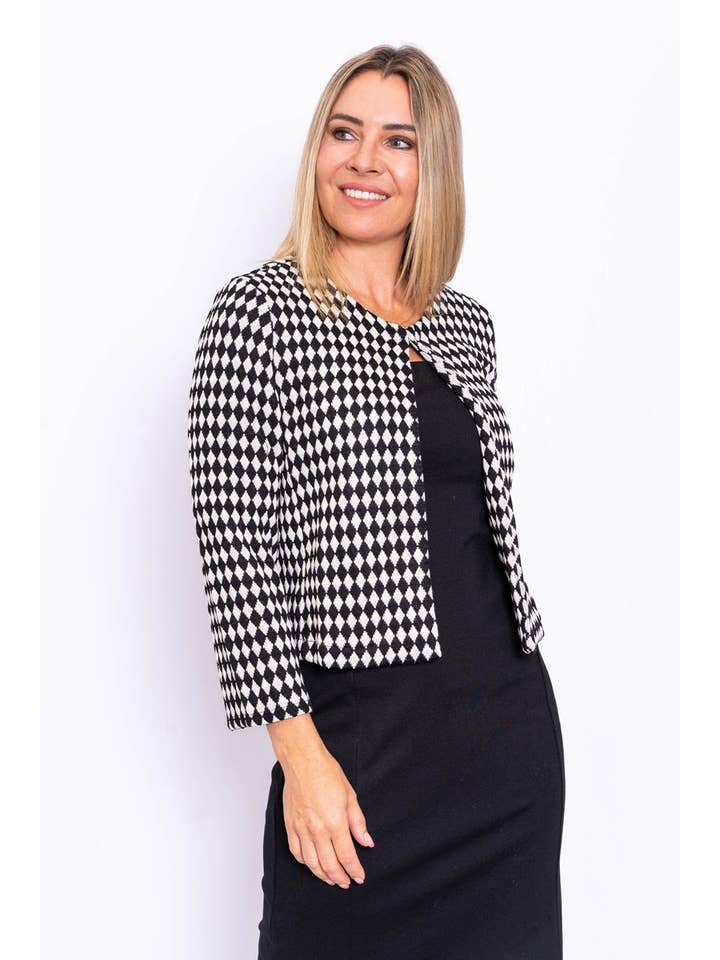 The Italian Closet - Vente Veste – femme - SALE Arlecchino - Veste italienne à carreaux souple SM et ML