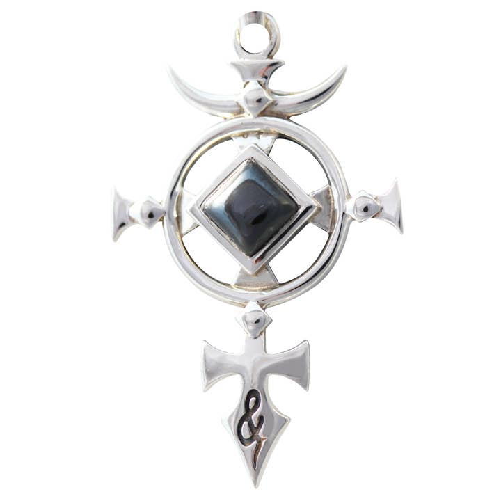 Sankt Mikaels kors - Hänge i 925 sterlingsilver och hematit för wholesale av Eastgate Resource