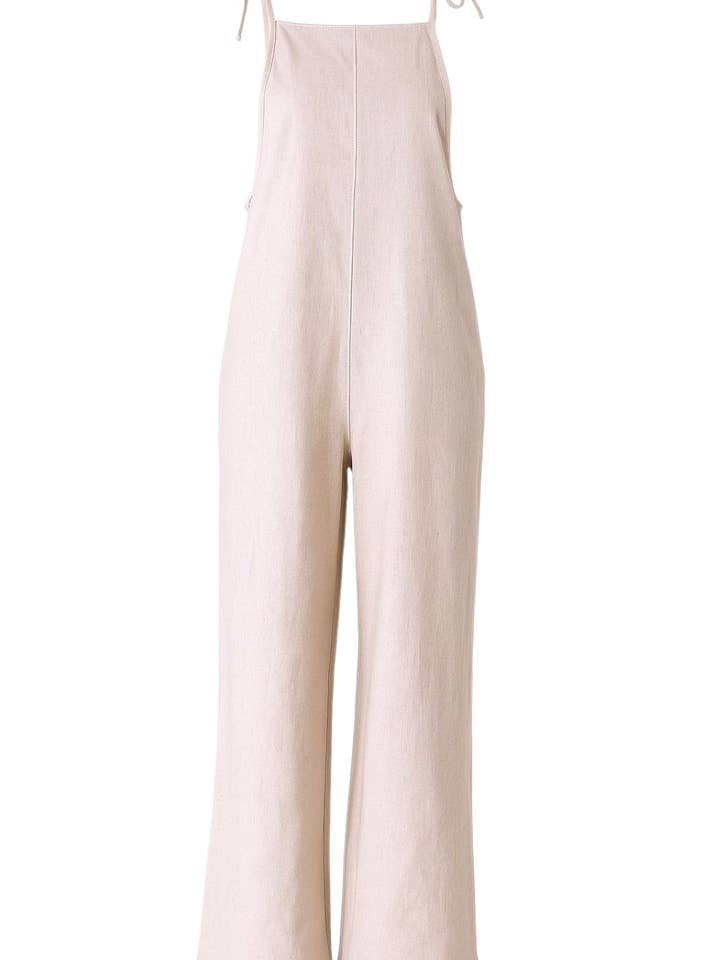 WENOR - Wholesale Overalls - Women's - Overall with adjustable straps made from a linen-viscose mix, airy summer jumpsuit