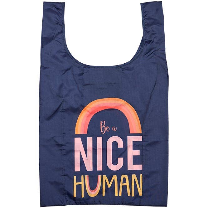 Sac de courses Eco Recycled Pet Be a Nice Human pour la vente par Ladelle Group