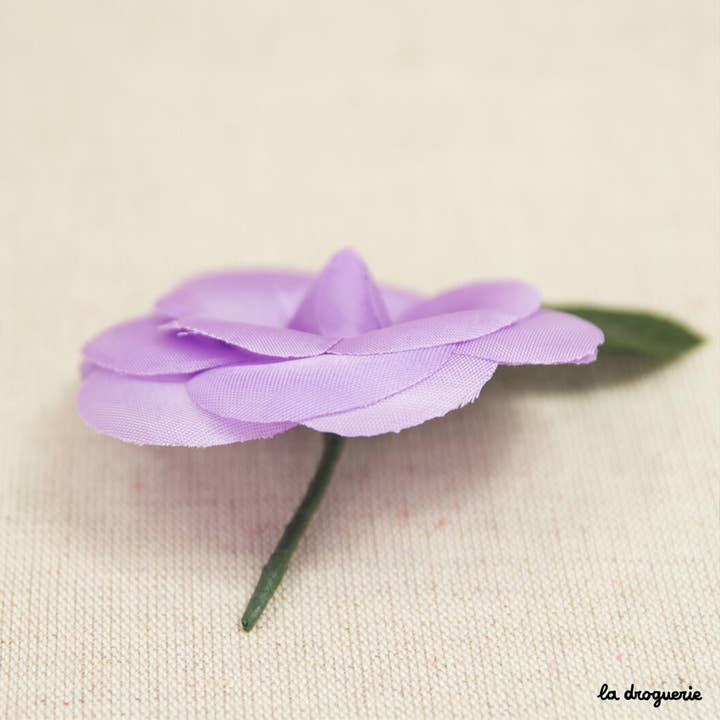 LA DROGUERIE - Wholesale Artificial Flowers - Satin Camellia fabric flower4