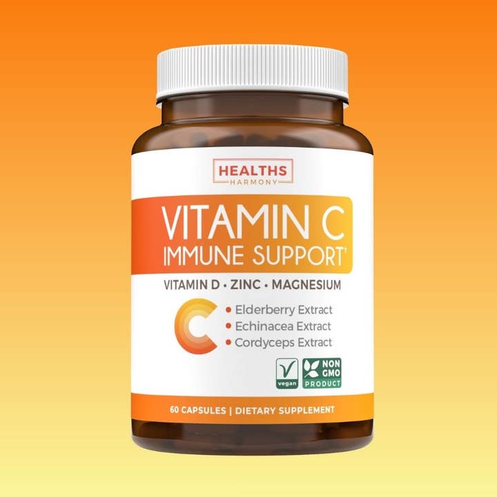Vitamin C Capsules - Immune & Energy Daily Support 60ct for wholesale by Growve