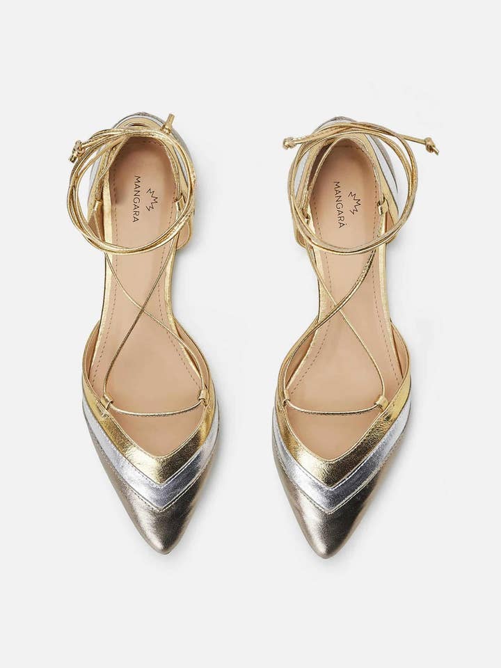 Mangará Atelier - Wholesale Sandals - Women's - Orange Calf Leather Sandals Cereja – Women’s Summer Flat Tie-Up Shoes1