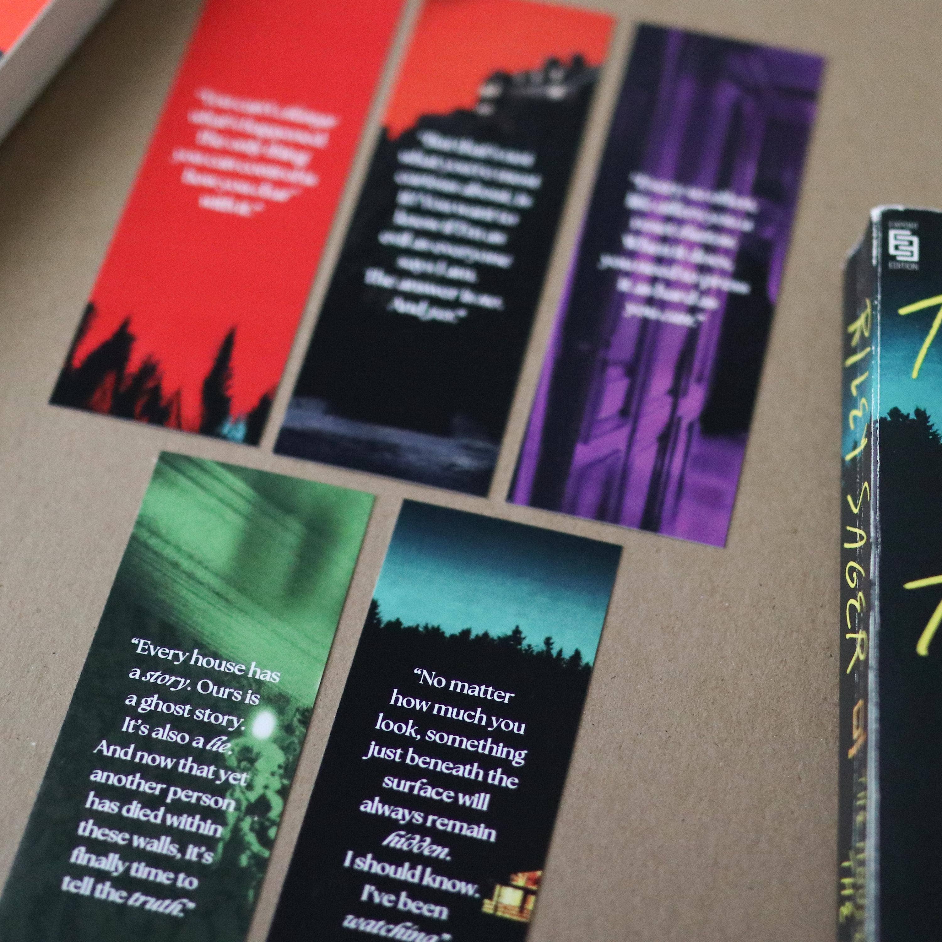 The Sticker Shop – wholesale Bokmärke – Riley Sager-inspirerade bokmärken (set om 5)6