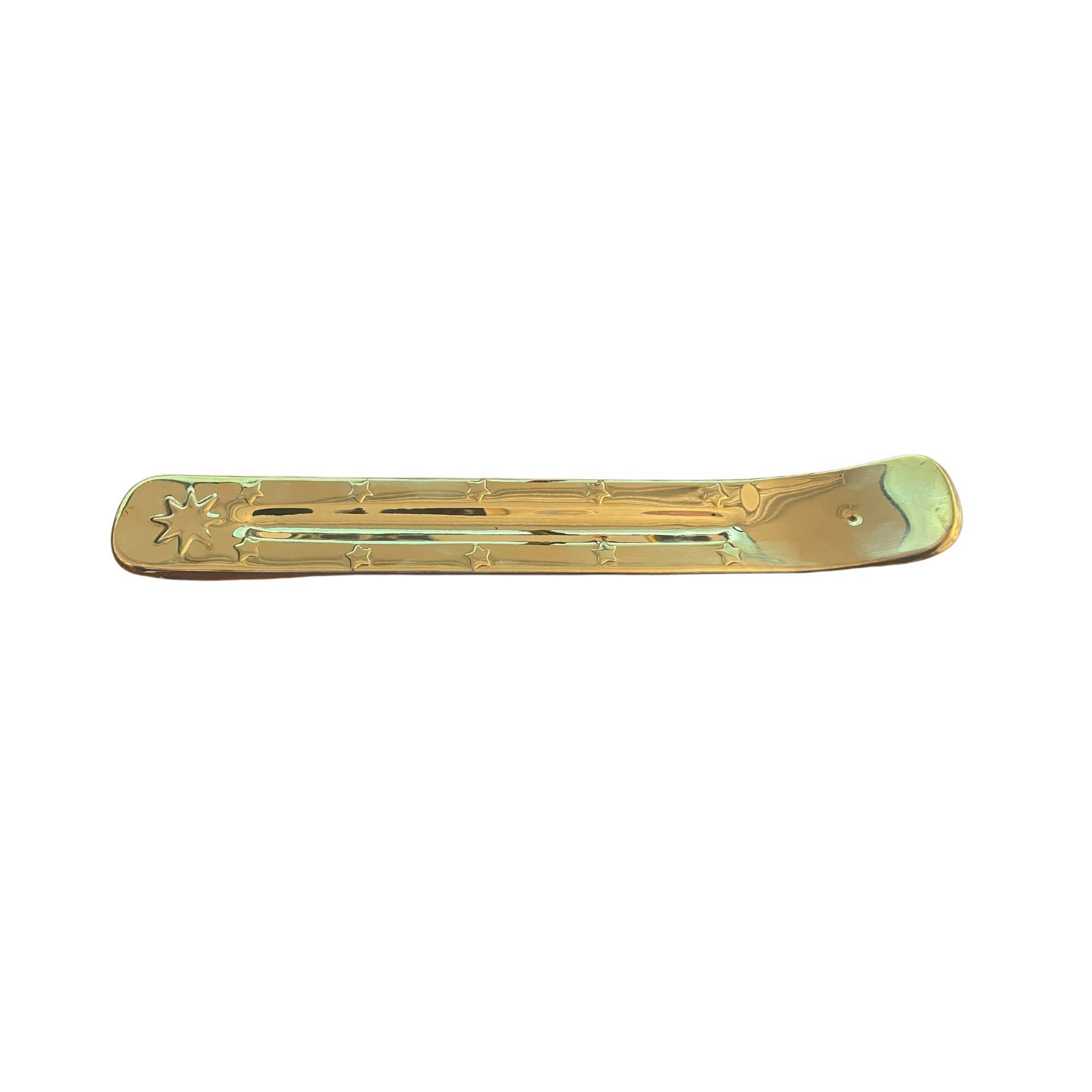 India Overseas Trading Corporation - Wholesale Incense holder - Brass Incense Ash Catcher 11" x 2" x 1"1