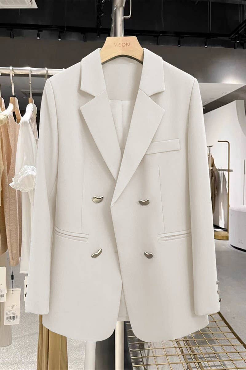 NINEXIS - Wholesale Blazer - Women's - CWOBL0141_LOOSE-FITTING METAL BUTTONED BLAZER3