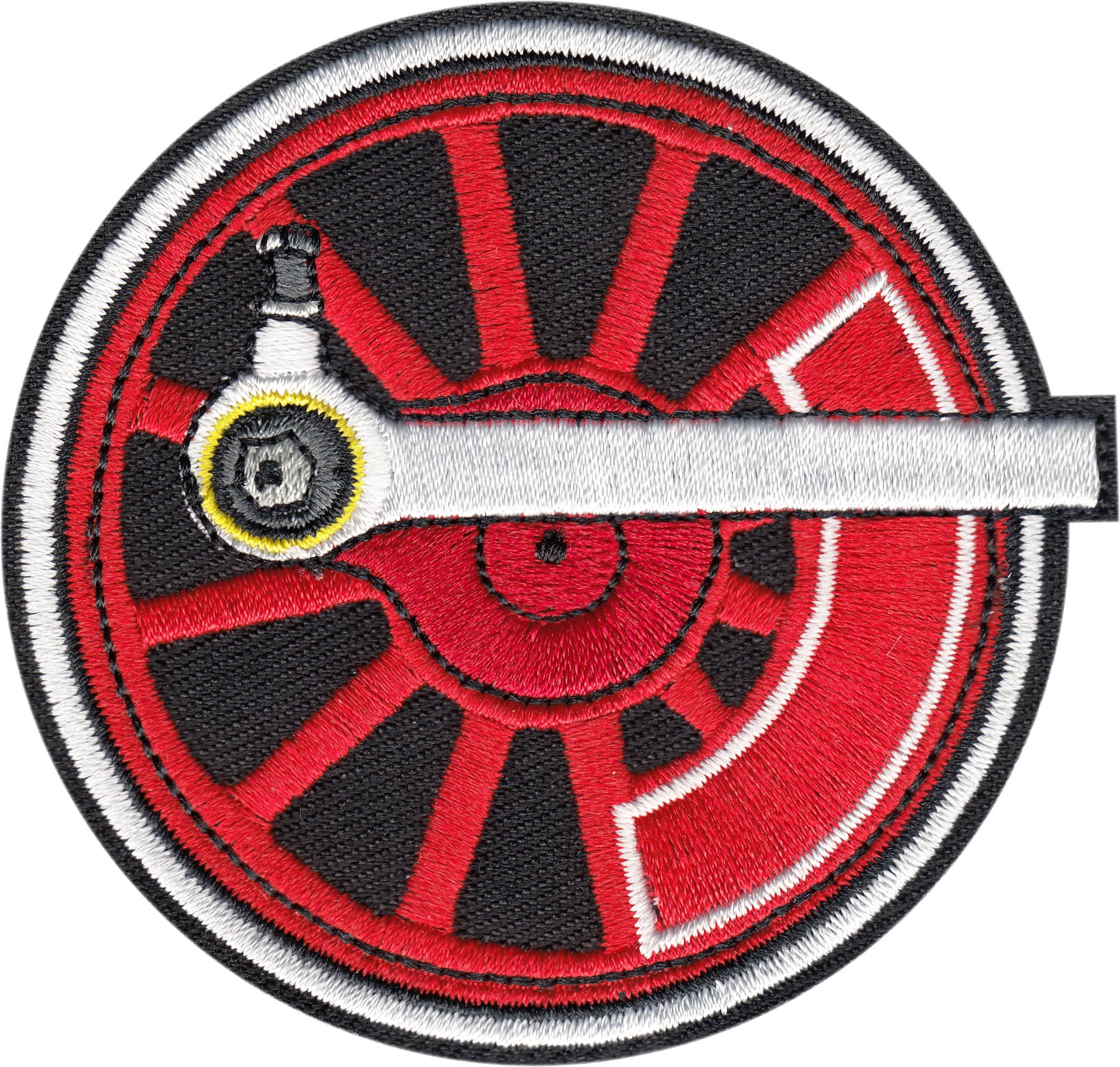 Square Deal Recordings & Supplies - Wholesale Patch - Patch - Train - Red Wheel0