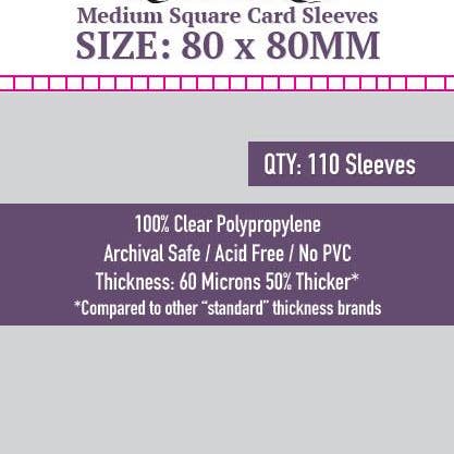 Ärm Kings Medium Fyrkantiga kort ärmar (80x80mm) -SKS-8815 för wholesale av Mayday Games