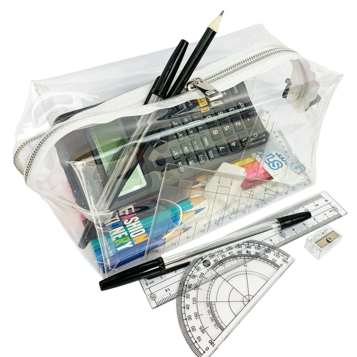 Powell Creative Products Ltd – wholesale Pencil case/pouch – Clear Pencil Case Transparent See Through Toiletry Bag2