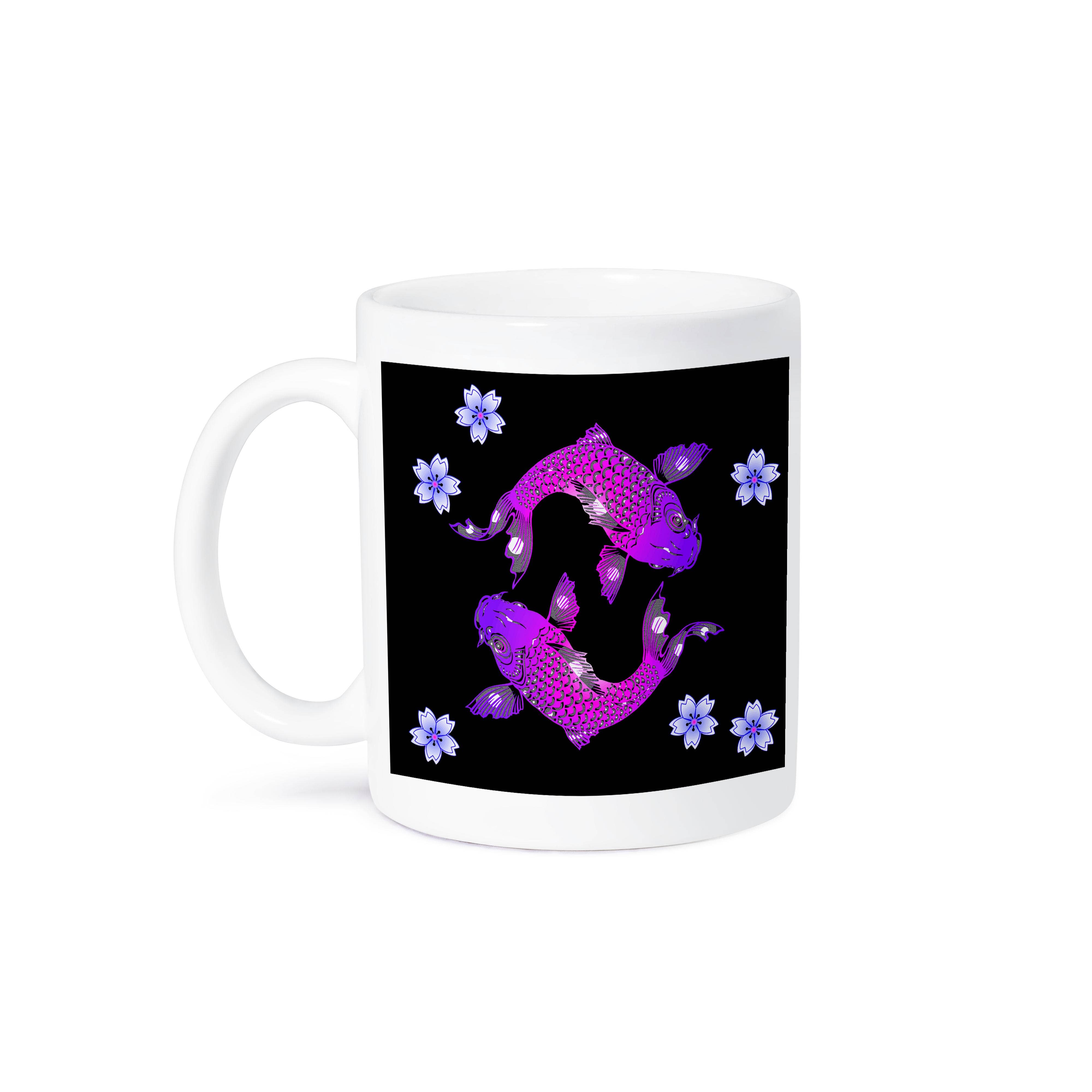 3dRose - Wholesale Coffee Mug - 3dRose, Bright and beautiful Japanese Koi fish and Florals, Mug8