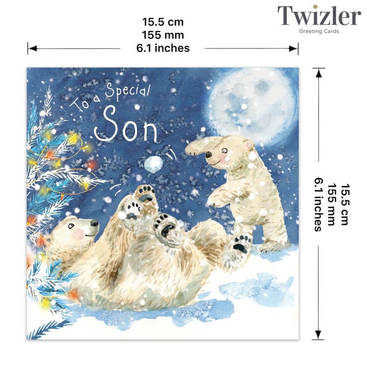 Twizler Ltd - Wholesale Christmas Card - Special Son Merry Christmas Card2