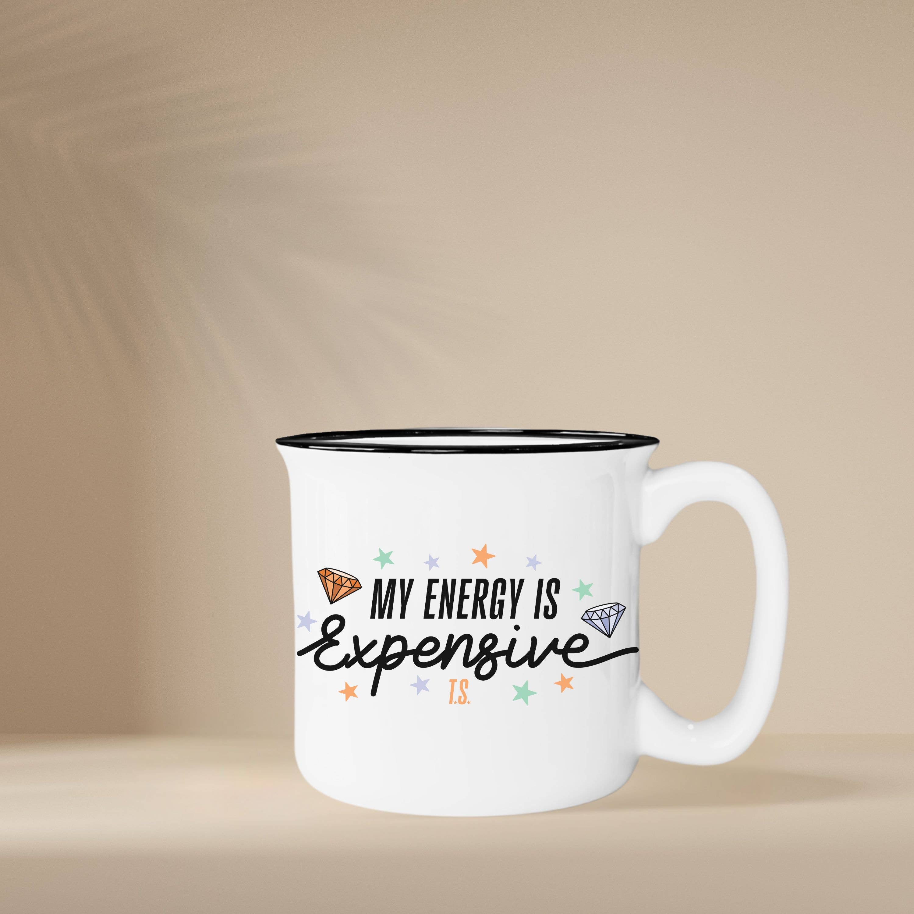 Nearly June Design Co - Wholesale Coffee Mug - My Energy Is Expensive Campfire Mug1