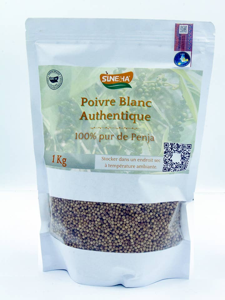 Hvid peber fra Penja 1kg for engroshandel hos SINEHA SPICES
