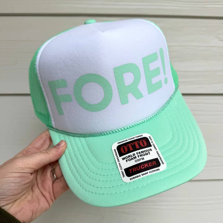 FORE! Golf Trucker Hat – Funny Gift for Golf Lovers for wholesale by The Lemon Lemon