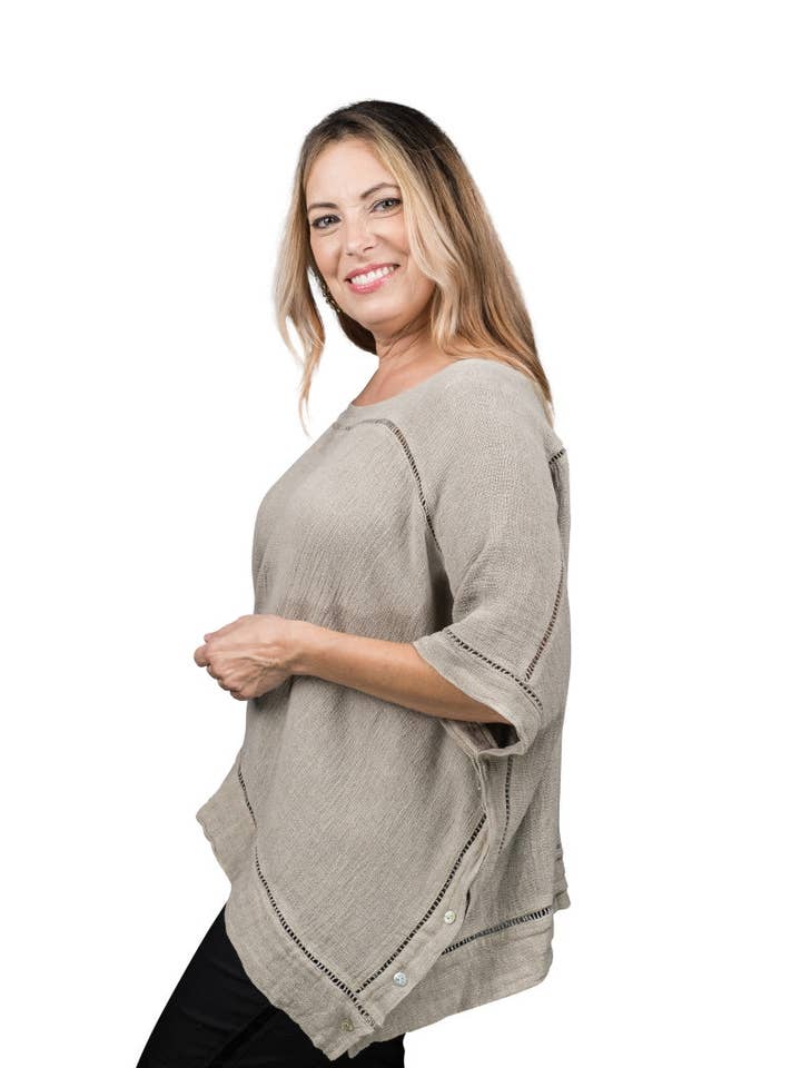 TINA Stephens Italy/Tees By Tina - Vendita all'ingrosso Camicetta - Donna - Tappo per dettagli della linea Ali Lin-Co (BQ169)8