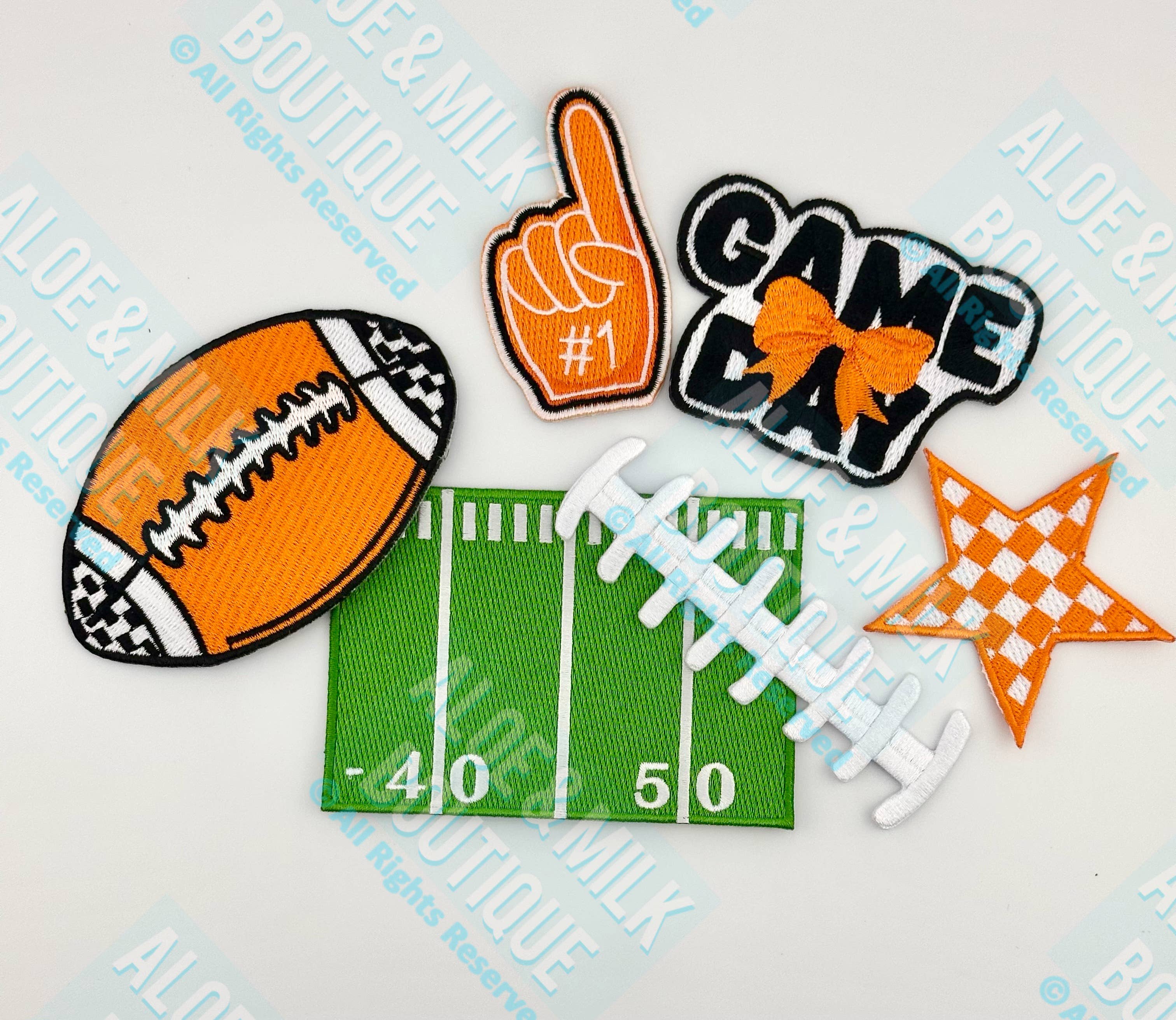 Aloe and Milk Boutique - Wholesale Patch - Football Laces, Football Stitch Patch, laces patch, football3