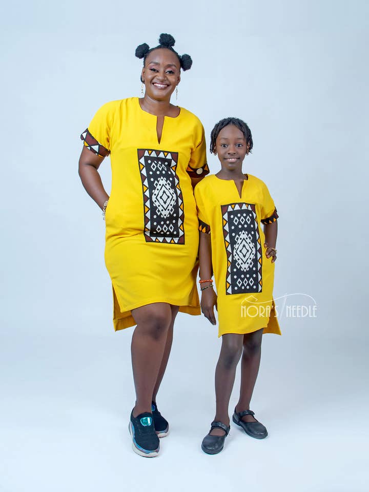 Ankara Mummy and Me Shift Dress/ Mother and Daughter.. for wholesale by Nora's Needle