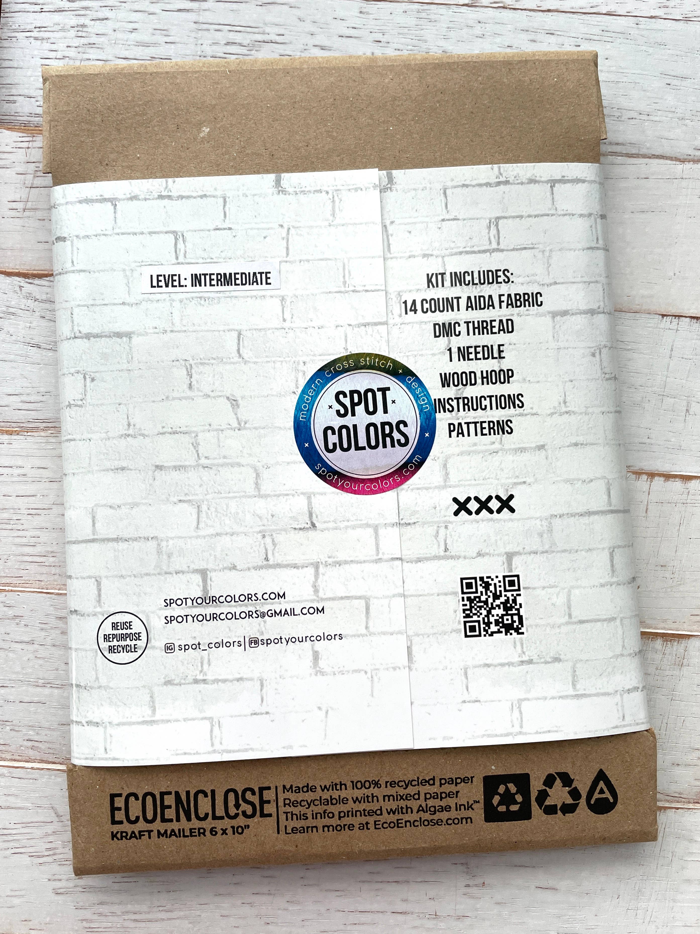 Spot Colors - Wholesale Embroidery/Cross Stitch Supplies - Don't Make It Weird Counted Cross Stitch DIY KIT3