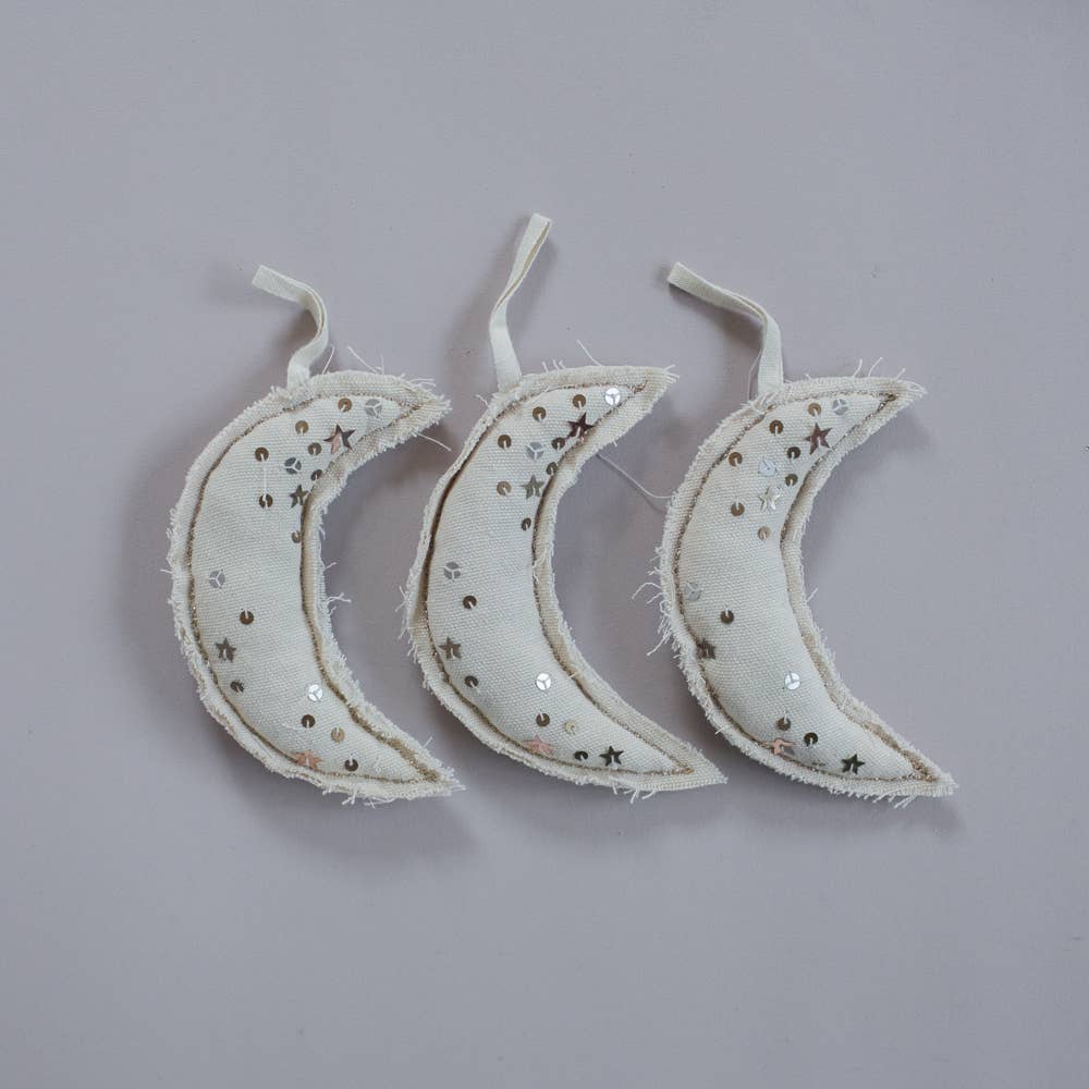 Skippy Cotton - Venta al por mayor Adornos - Confeti Moon metálico - Adorno relleno de algodón y lavanda0