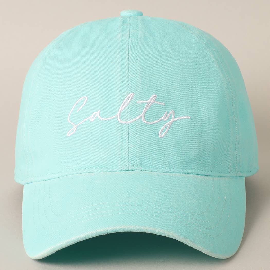 Fashion City - Wholesale Baseball Cap - Women's - Salty Lettering Embroidery Baseball Cap14