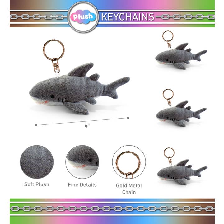 Cota Global – wholesale Stuffed/plush toy – Kids & baby – Plush Keychain - Shark1