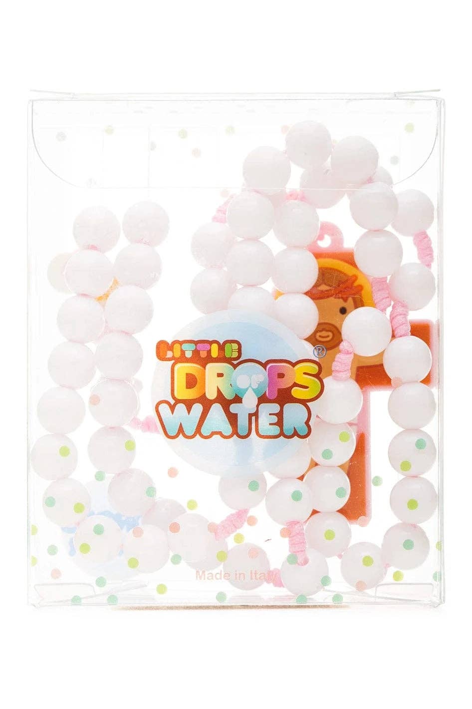 Little Drops of Water® – Großhandel Gebetskette für den Hals – Erstkommunion Katholischer Rosenkranz Mädchen | Rosa Gebetsperlen | Kleine Wassertropfen3