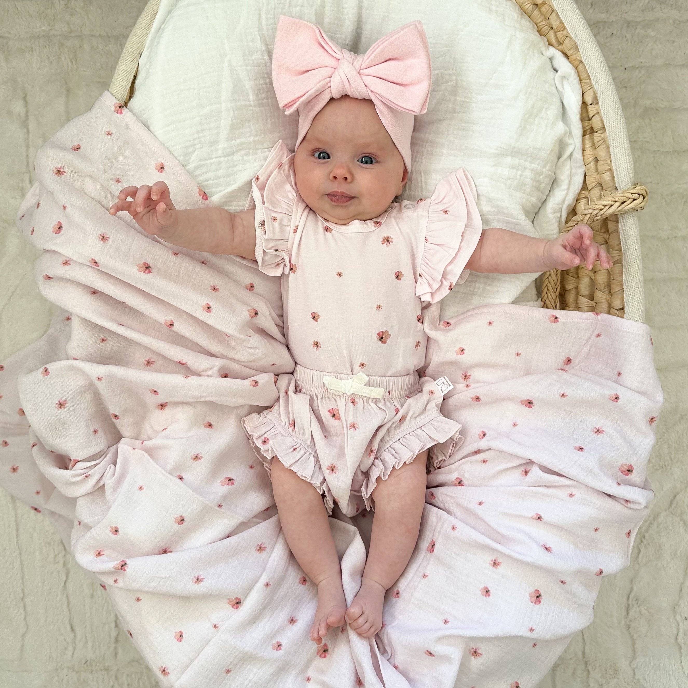 Elke & Indigo – Engroshandel Bodysuit - Baby – Bambus/økologisk bomuld Olivia body – Blossom2