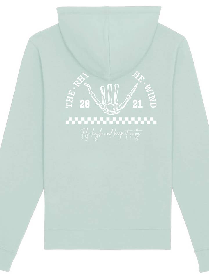 Hoodie The Rhythm Of The Wind Turquoise free pour la vente par Railey