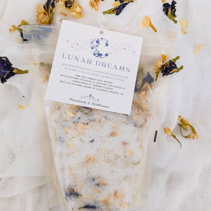 Lunar Dreams Bath Soak for wholesale by Woodwicks & Wildflowers