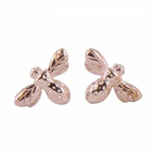 Orecchini ape miele - oro rosa per la vendita all'ingrosso da parte di About.me Jewellery