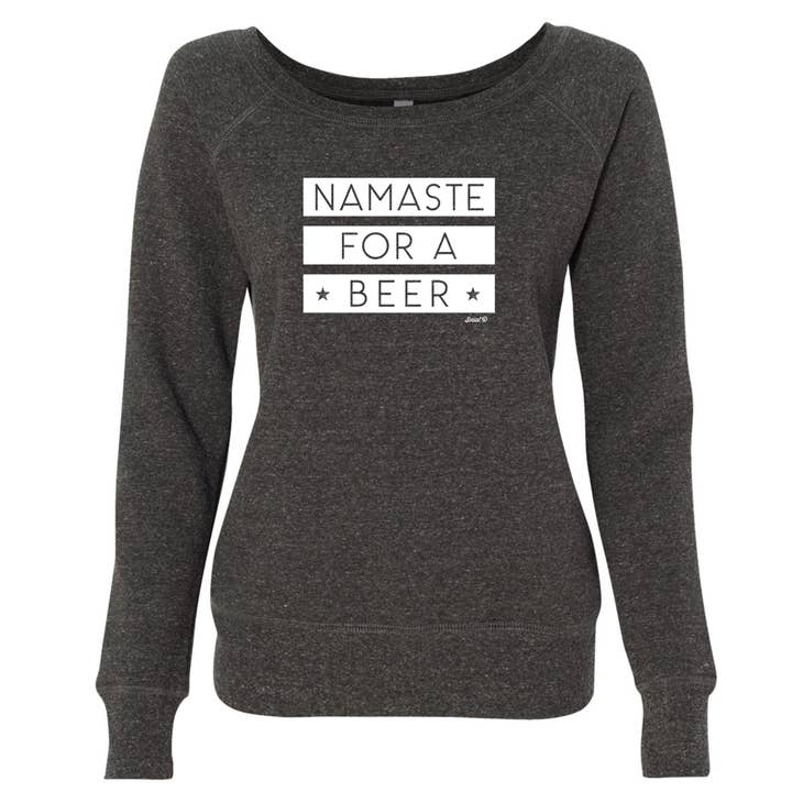 The Social Dept. - Wholesale Graphic Sweatshirt - Women's - Namaste for Beer